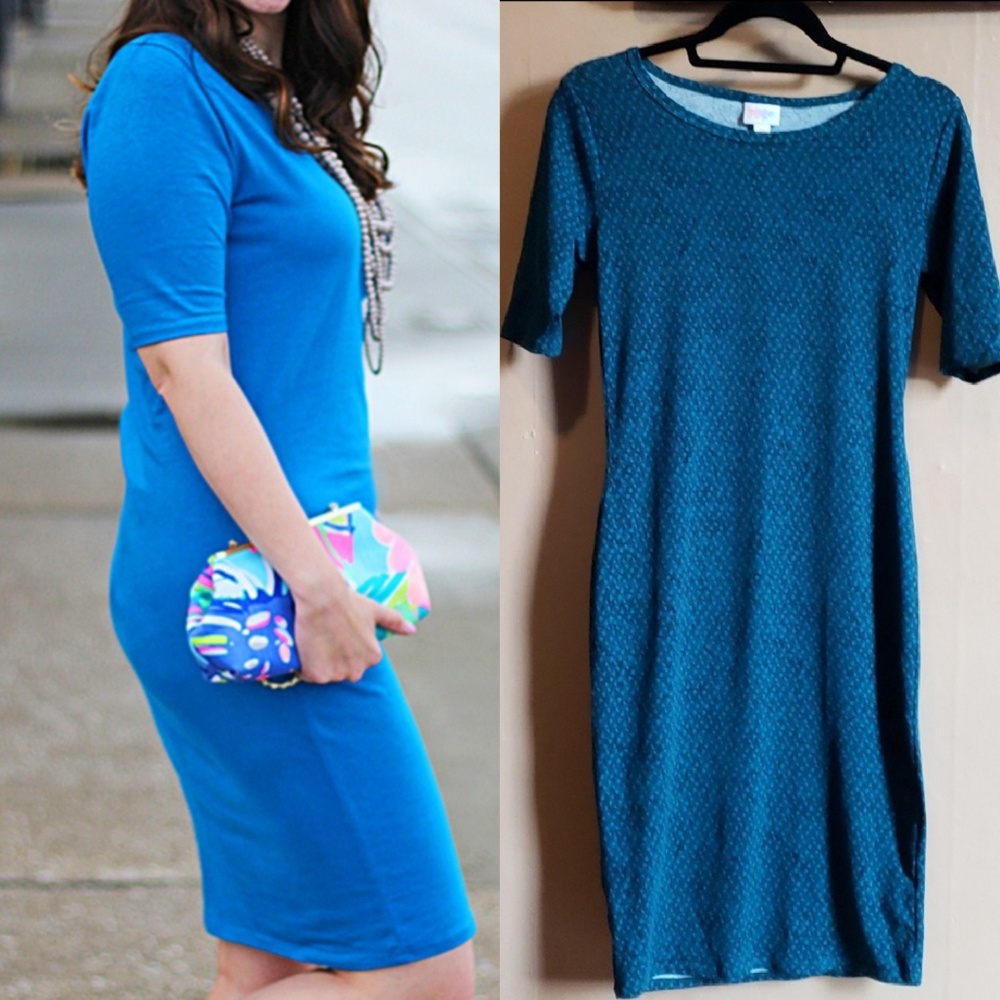 NWOT Lularoe Julia Extra Small Blue Paisley Print